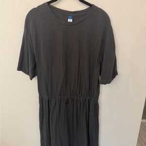 Old Navy Charcoal Short Sleeve Mini Dress